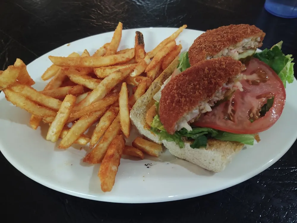 Crab Cake PO Boy & Fries